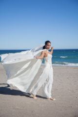 white linen cape